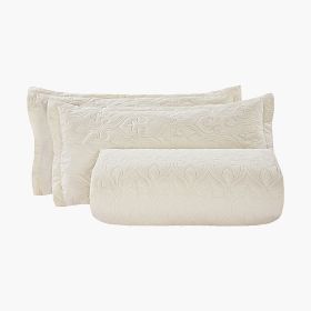 King Quilt Set, 3-Piece Lightweight Comforter, Cotton King Size Quilt Bedding Set, Beige Bedspreads with 1 Quilt and 2 Pillow Shams