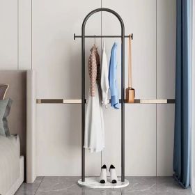Clothing Rack, Golden Metal Freestanding Heavy Duty Clothes Rack with Marble Base, Multipurpose Garment Hanger for Bedroom, Hat, Scarf, Jacket,